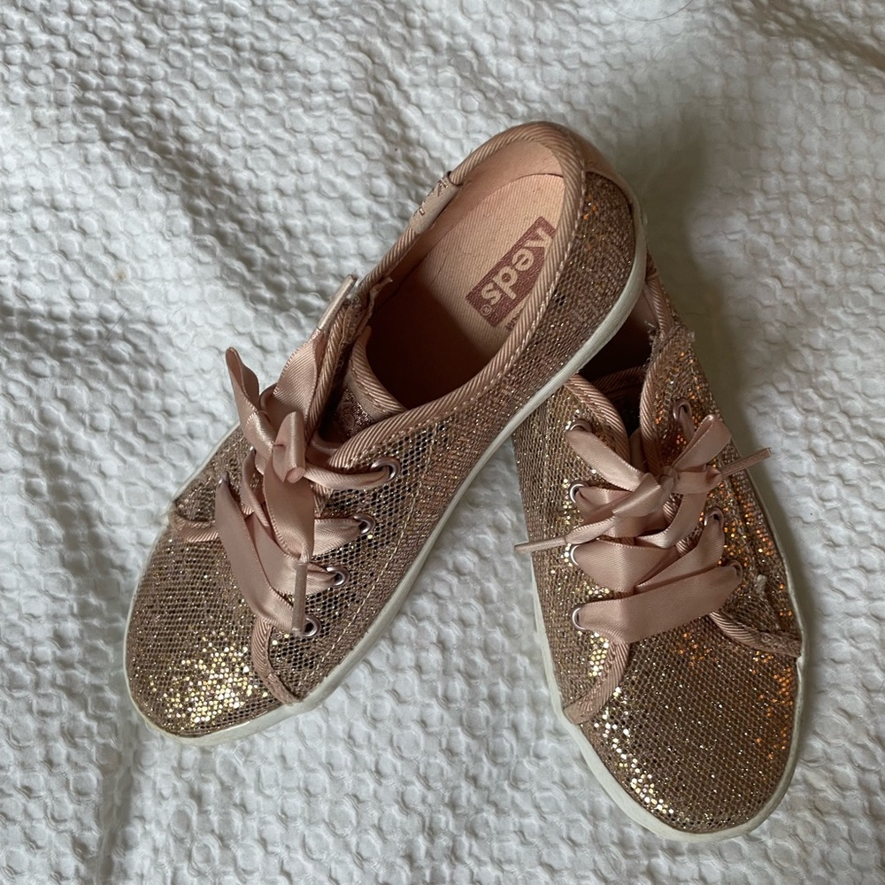 Keds Kids Sparkly Sneakers - Light Pink -Size 12M